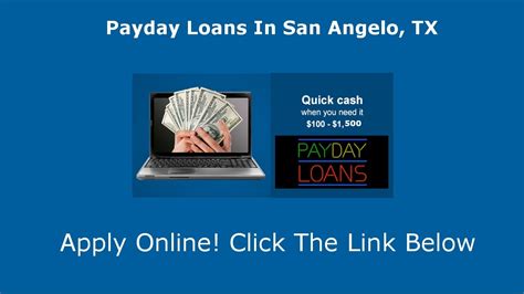 Payday Loans San Angelo Tx